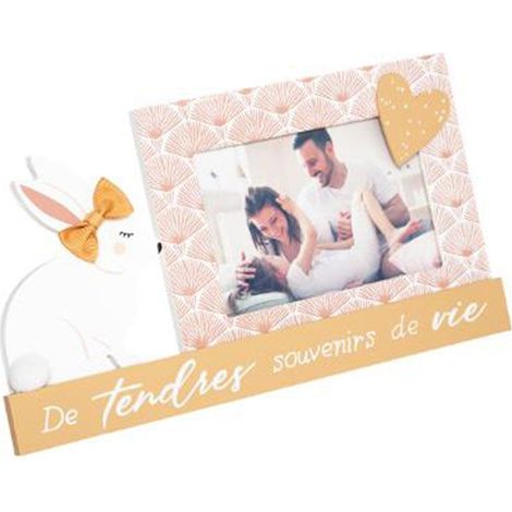 Cadre Photo Déco Lapin 30cm Multicolore (1/2)