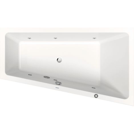 Duravit No.1 bañera de hidromasaje empotrada, trapezoidal,