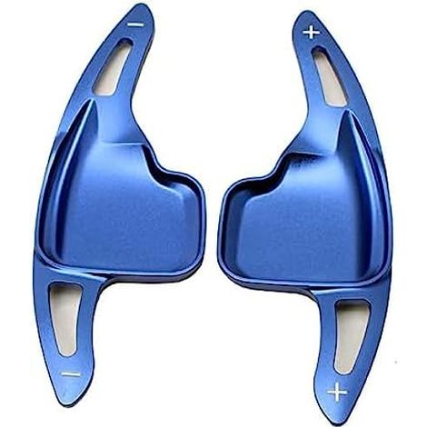 Schaltwippenverlängerung aus Aluminium für BMW F30 F31 F32 F10 F20 F15 F16 X1 X3 X4 X5 X6 1 2 3 4 5 6 7 Lenkrad, blau
