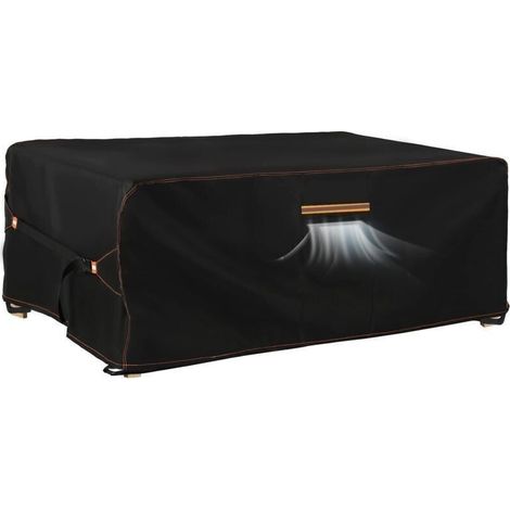 Housse salon jardin extérieur avec évent, 420D oxford, imperméable anti-UV 180x120x74cm