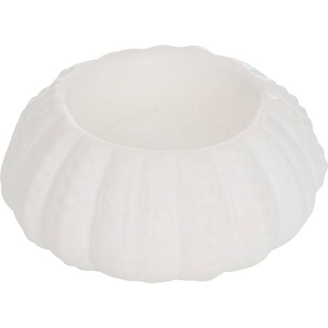 Vasetto per candele ocea in gres 8,4x3,5x8,4 cm bianco - Atmosphera créateur d'intérieur (1/2)