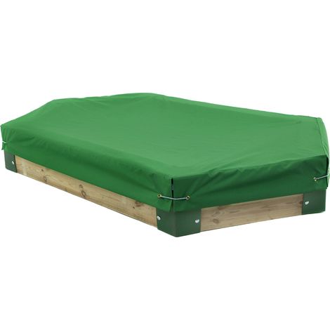 Hörby Bruk Abdeckplane für Sandkasten Länge 210 cm, Plane mit Ösen, Schutzplane (1/2)