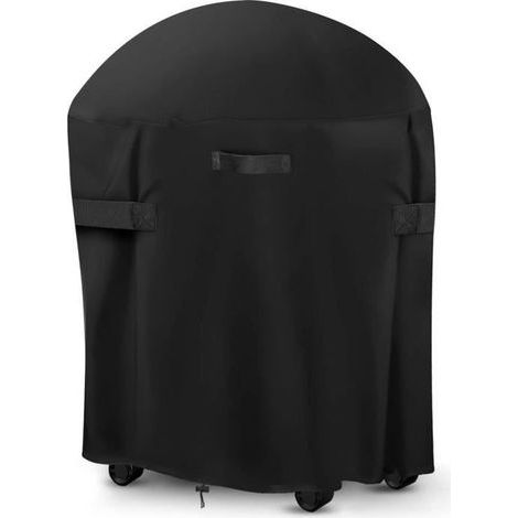 Round barbecue cover - Reinforced protection - 77 x 90 cm - 420D Oxford - Black