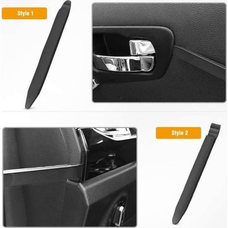 Ensemble d'outils de démontage 5 pièces pour panneaux de voiture et de tableau de bord audio, noir (1/4)