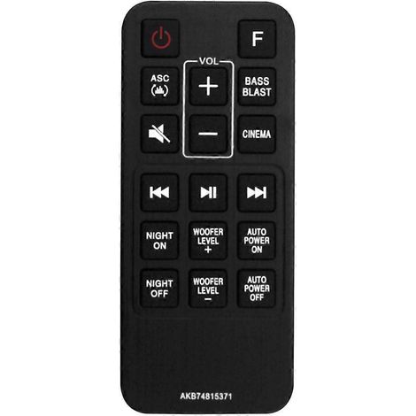 Télécommande de remplacement AKB74815371 pour barre de son LG SJ3 SJ4 SPJ4B-W SK4D SL3D SPH4B-W SPJ4BW SPH4BW (1/5)