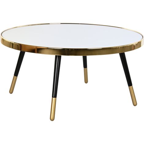 DKD Home Decor Glamour Table Basse Doré 82,5x82,5x40 cm (1/3)