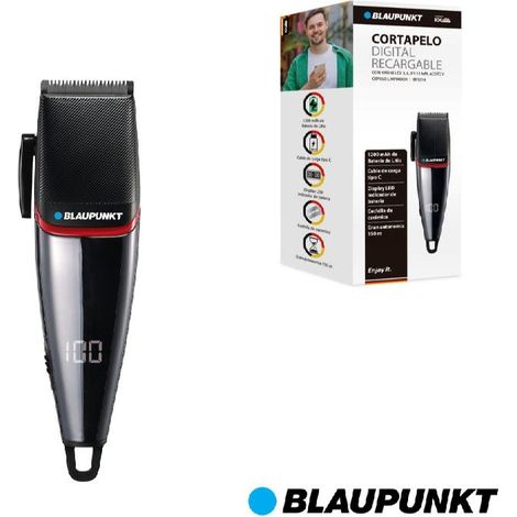 CORTAPELO BLAUPUNKT RECARGABLE - CUCHILLA CERAMICA - DIGITAL - ACCESORIOS