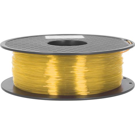 1,75 mm TPU-Filament, 1 kg Packung, verstopfungsfrei, flexibel, für FDM-3D-Drucker, Verbrauchsmaterial, gelb transparent (1/5)