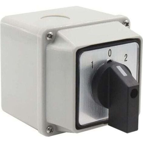 LW26-20/2 Universal Source Diverter with Mounting Box - 380 V, 20 A - Universal Rotary Cam Selector (1/4)