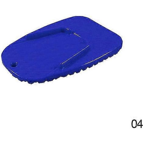 Stück Schwarzer Universal-Motorrad-Seitenständer aus Kunststoff, rutschfeste Platte, seitliche Verlängerung, Stützfuß – Blau (1/5)