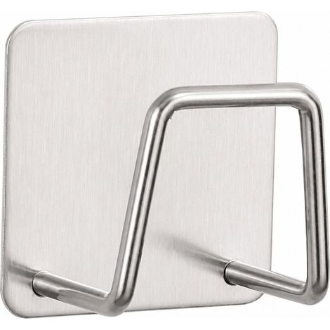 Égouttoir en acier inoxydable pour couvercle d'évier, porte-éponge, rangement pour laine d'acier, support pour planche à découper (1/5)
