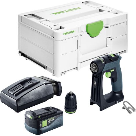 Festool CXS 18 Perceuse-visseuse sans fil 18 V 40 Nm Brushless + 1x batterie 5,0 Ah + chargeur + Systainer