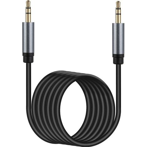 Câble Audio Jack 3 5 Mm Mâle Vers Mâle - 10 Mètres - Nylon Tressé - Connecteurs Dorés - Pour Smartphone PC Ampli Cinéma (1/5)