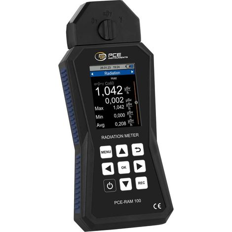 PCE Instruments PCE-RAM 100 Contatore Geiger Radiazione: Gamma, Alpha, Beta avvertimento acustico, segnalazione ottica, (1/5)