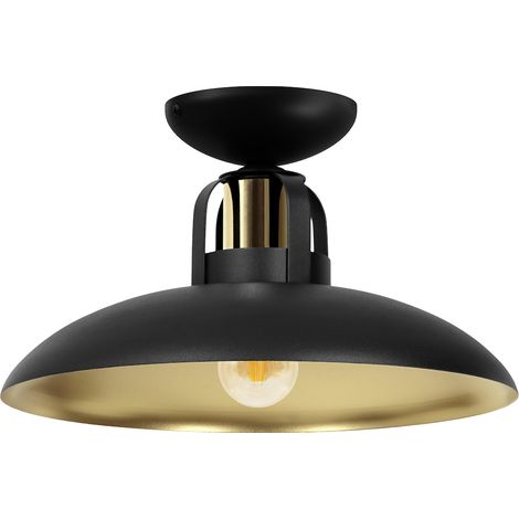 Deckenleuchte Felix 1 E27 Schwarz Milagro MLP8905