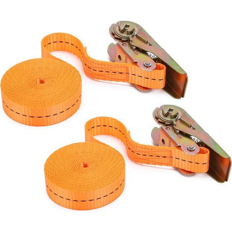 Sangle d'arrimage à cliquet robuste et portable, réglable, pour bagages, 3 m / 9,8 pi (1/5)