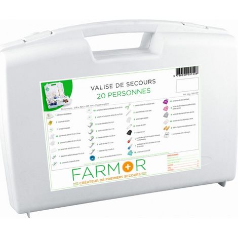 VALISE DE SECOURS FARMOR 20 PERSONNES -VAL1050PP (1/2)