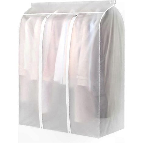 Housses à vêtements transparentes - Protection anti-poussière et imperméables pour suspendre les vêtements (Plusieurs tailles disponibles) 50 x 100 x 120 cm (1/5)