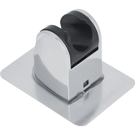 Support de pommeau de douche sans joint ni perçage, base de pommeau de douche réglable, support de pommeau de douche chromé (1/5)