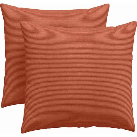 Maison Exclusive - Cuscini da Divano 2 pcs Rosso Arancio 45 x 45 cm