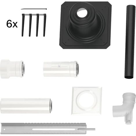 Bosch Accesorios de escape FC-Set60-C93x Juego básico C93x, d:60/100mm Plástico, 7738112778