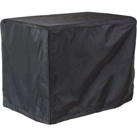 Lntyq Housse de protection universelle pour générateur 66 x 51 x 51 cm - Imperméable à la poussière et aux UV - Rectangulaire - Noir (1/5)