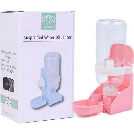 Bouteille d'eau suspendue pour hamster, distributeur automatique amovible, anti-fuite pour petits animaux de compagnie. (1/4)