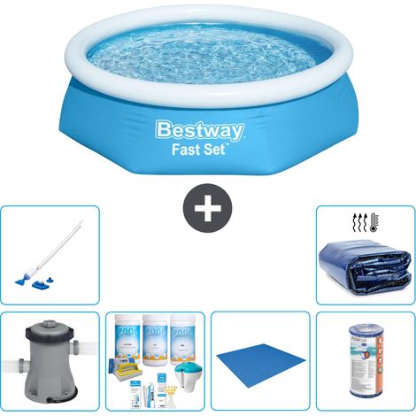 Bestway Piscina Bestway Fast Set Rotonda - 244x61 cm - 8-pezzi  S21408 (1/5)