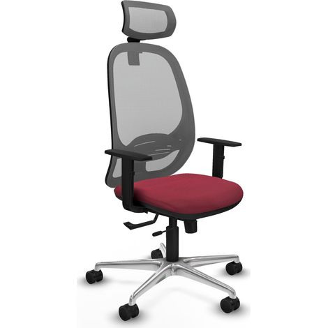 Silla ergonómica piqueras y crespo Cilanco gris malla cómoda (1/2)