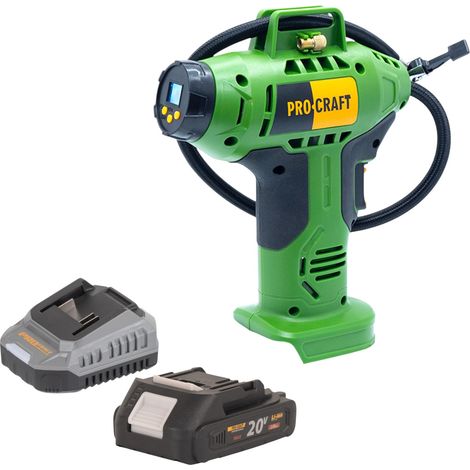 Compressore a batteria Procraft LK20 20 V 11 bar + 1x batteria 2,0 Ah + caricabatteria