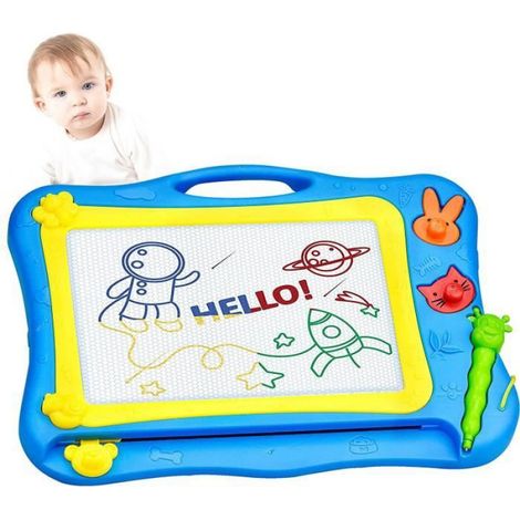 Tableau Dessin Magnetique - 21.5 x 31.5 cm - Bord Arrondi ABS - Enfant À Partir De 3 Ans - 1 Pièce (1/4)