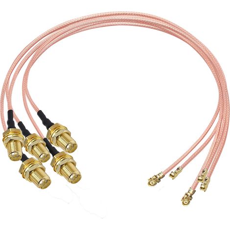 5 Câble coaxial,Connecteur RP-SMA vers IPX,Câble RG178,Pour routeur Wifi (1/5)