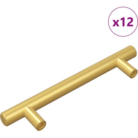 Maniglia per Armadio 12 pcs Oro 150 mm Acciaio inossidabile vidaXL