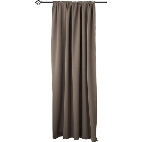 WOLTU 1 pièce Rideau occultant, pour Maison intérieure pour fenêtre et Porte Isolant Thermique, 135x245cm, Taupe VH5880ta