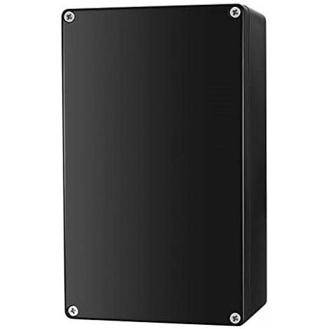 Boite de Derivation Etanche IP65 Electrique Exterieur, Bote de Jonction Connecteurs, Boitier Plastique Electronique Extérieur- Noir/20012075 mm (1/4)