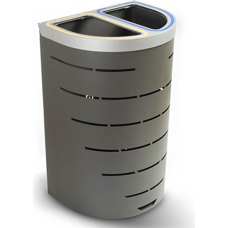 Papelera Niza Multiresiduo 2 Residuos 65 litros