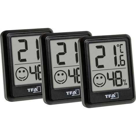 Higrómetro tfa-dostmann 30.5060.01.03 pack 3 pilas incluidas (1/3)