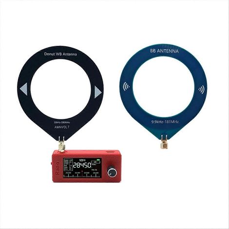 Mini-Handradio 10 kHz–180 MHz, 1,9-Zoll-IPS-Bildschirm, Taschenradio mit Antenne, Allband-HF-, Kurzwellen-, Mittelwellen- und UKW-Empfänger (1/5)
