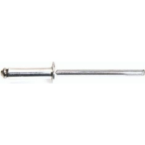 DEGOMETAL - 100 Rivets aveugles standards Alu/Acier Tête Ronde Standard 66 - 103 160 161
