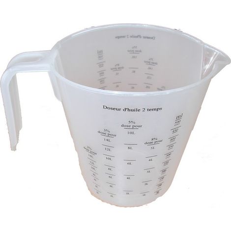 Doseur d'huile gradué 500 mL pour mélange 2 temps – Bouchon et réservoir pour moteur thermique – Usage tronçonneuse, débroussailleuse