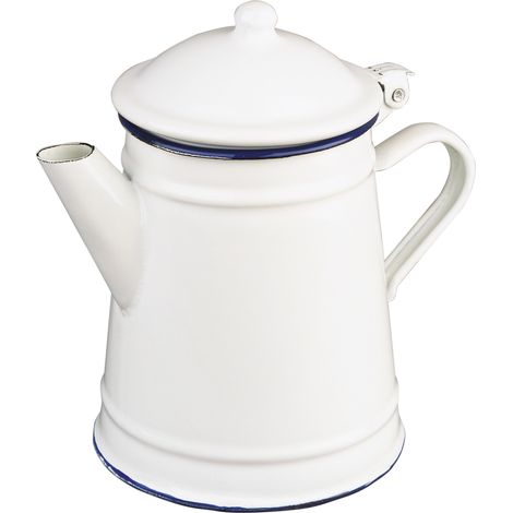 ibili 8411922204520 Cafetera elegante blanca 1 litro (1/2)