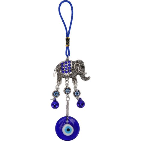 Porte-bonheur Œil Bleu Suspension Décorative Richesse Bonheur Pendentif Bleu pour Maison Bureau Voiture (1/5)