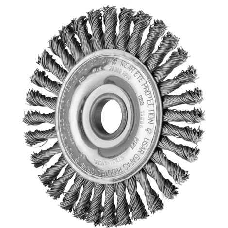 PFERD TOOLS PIPELINE Bürste gezopft RBG Ø 100x6x22,2 mm Stahl-Draht-Ø 0,50mm Winkelschleifer 10 Stk (1/4)