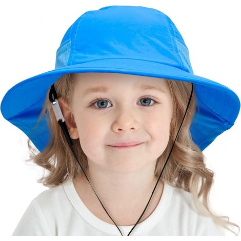 Sonnenhüte geeignet für Babys, Kinder, Jungen oder Mädchen, breitkrempige Strandhüte, UPF50+ Schutz.