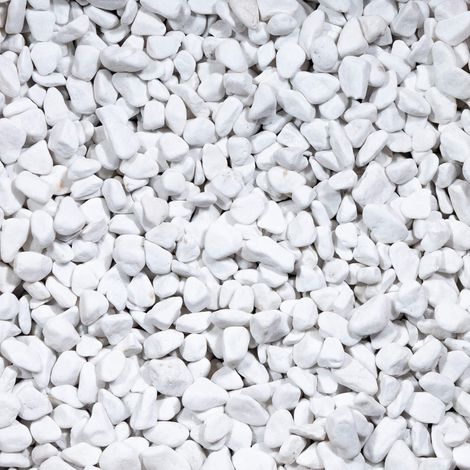 Galet Blanc Pur Qualité Supérieure - 16/25 mm - Sac de 20 kg (0,3 m²) (1/2)