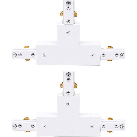 H Track T Connecteur 3 Fils Circuit Unique, Blanc (1/5)