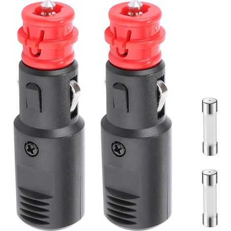 Car cigarette lighter plug, 12V cigarette lighter socket, 12V plug, cigarette lighter adapter, suitable for car radios, car vacuum cleaners (1/5)