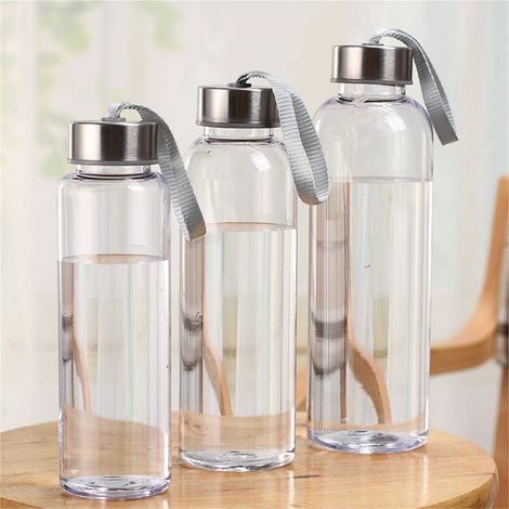 Gobelet - Bouteille À Boisson Réutilisable - 300 ml 400 ml 500 ml - Pour Jus Lait Boissons Maison - Avec Couvercle - En Plastique Alimentaire (1/5)