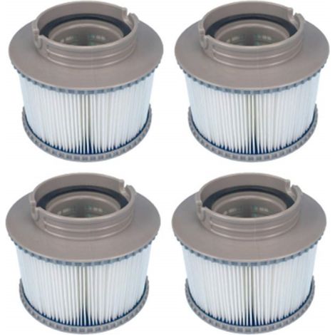 Cartouche filtrante de rechange compatible MSpa FD2089. Filtre pour pompe de piscine, spa et jacuzzi, lot de 4 pièces. (1/4)