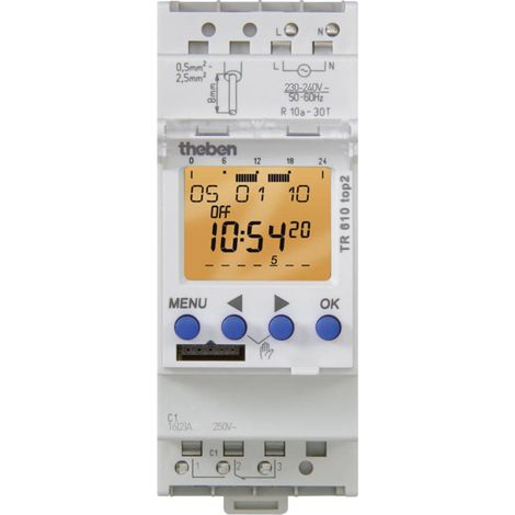 Theben TR 610 top2 G Timer per guida DIN
